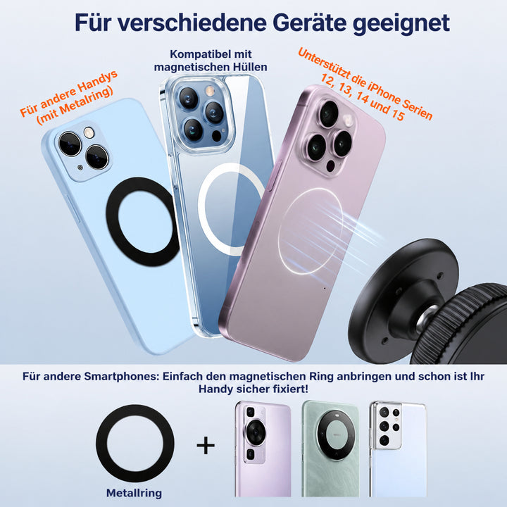 Magnetische Handyhalterung Auto – 20 Magnete, MagSafe-kompatibel, bis 2 kg Tragkraft