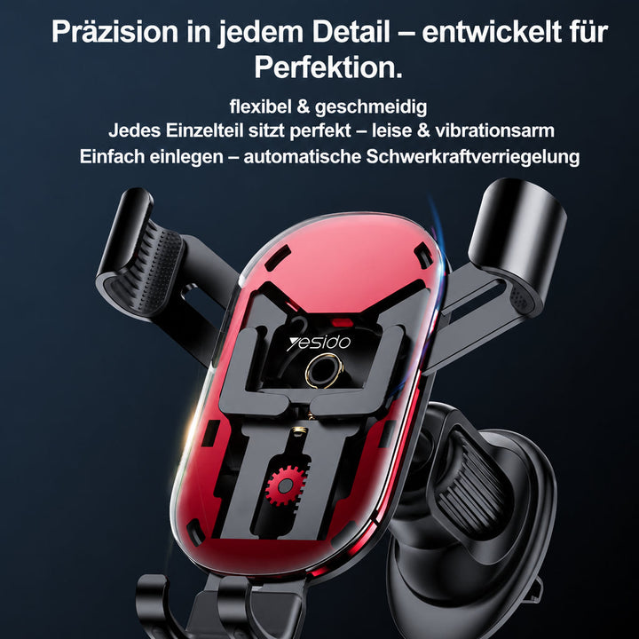 Handyhalterung Aluminium Lüftungsgitter – automatische Verriegelung