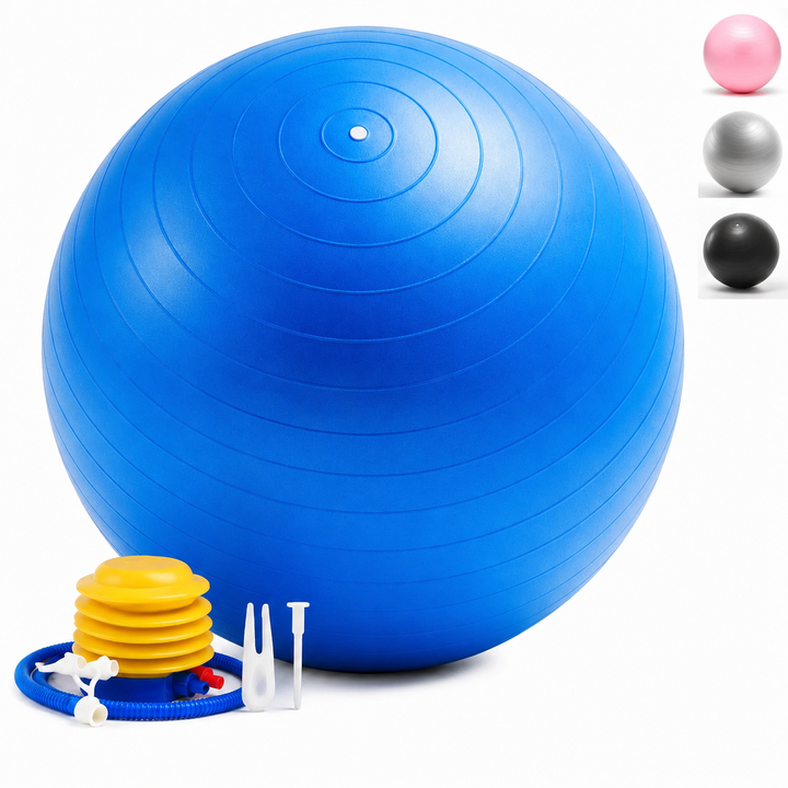 Gymnastikball Anti-Burst – Sitzball für Pilates &amp; Yoga (55/65/75 cm)