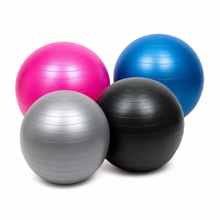Gymnastikball Fitnessball – 120 kg Belastbarkeit, inkl. Fußpumpe