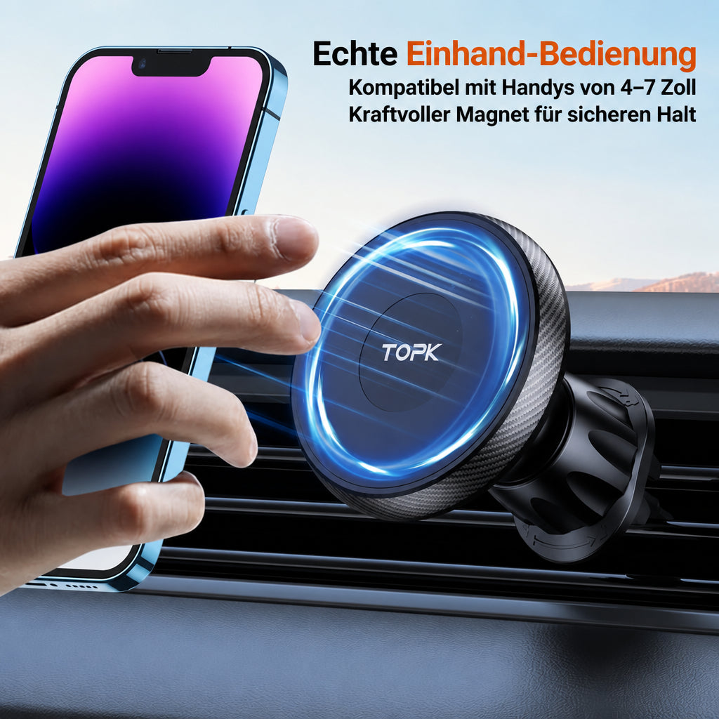 Magnetische Handyhalterung Auto – MagSafe fürs Lüftungsgitter