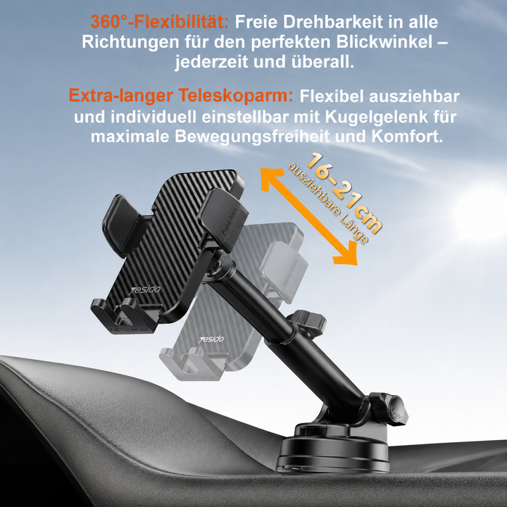Handyhalterung Saugnapf für Windschutzscheiben oder Armaturenbrett