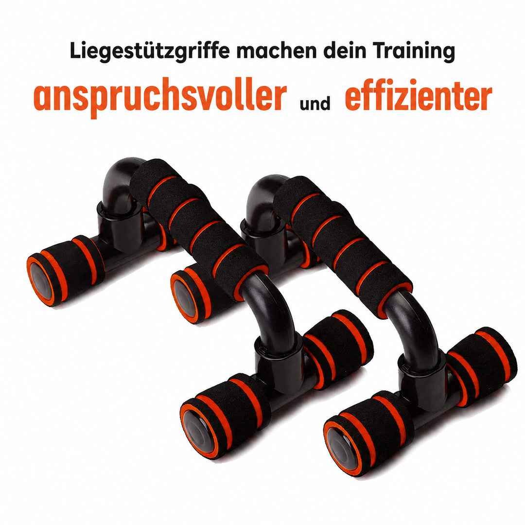 Liegestützgriffe – ergonomisches H-Rahmen Schaumstoffgriffe, rutschfest