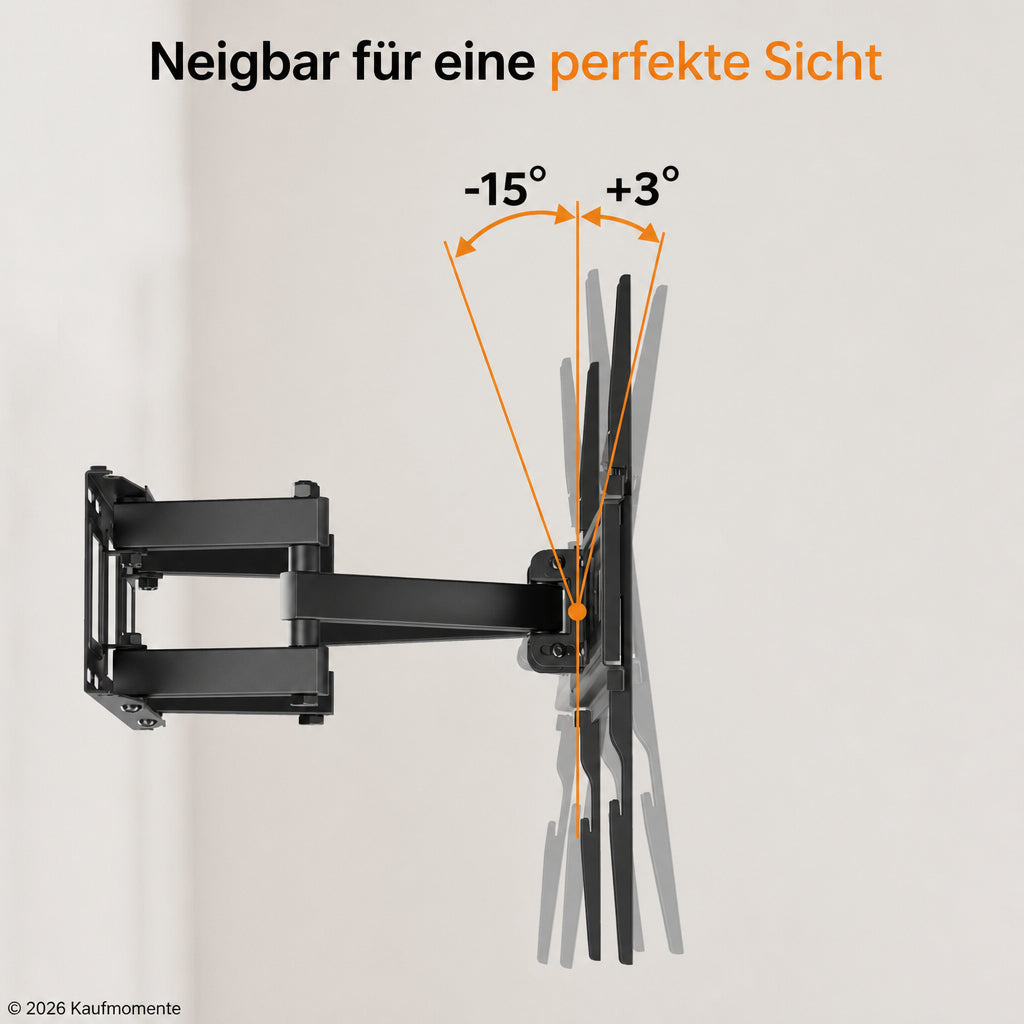 TV-Wandhalterung – schwenkbar &amp; neigbar, 32–75 Zoll –  bis 40 kg