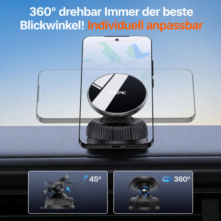 Magnetische Handyhalterung Auto – 20 Magnete, MagSafe-kompatibel, bis 2 kg Tragkraft