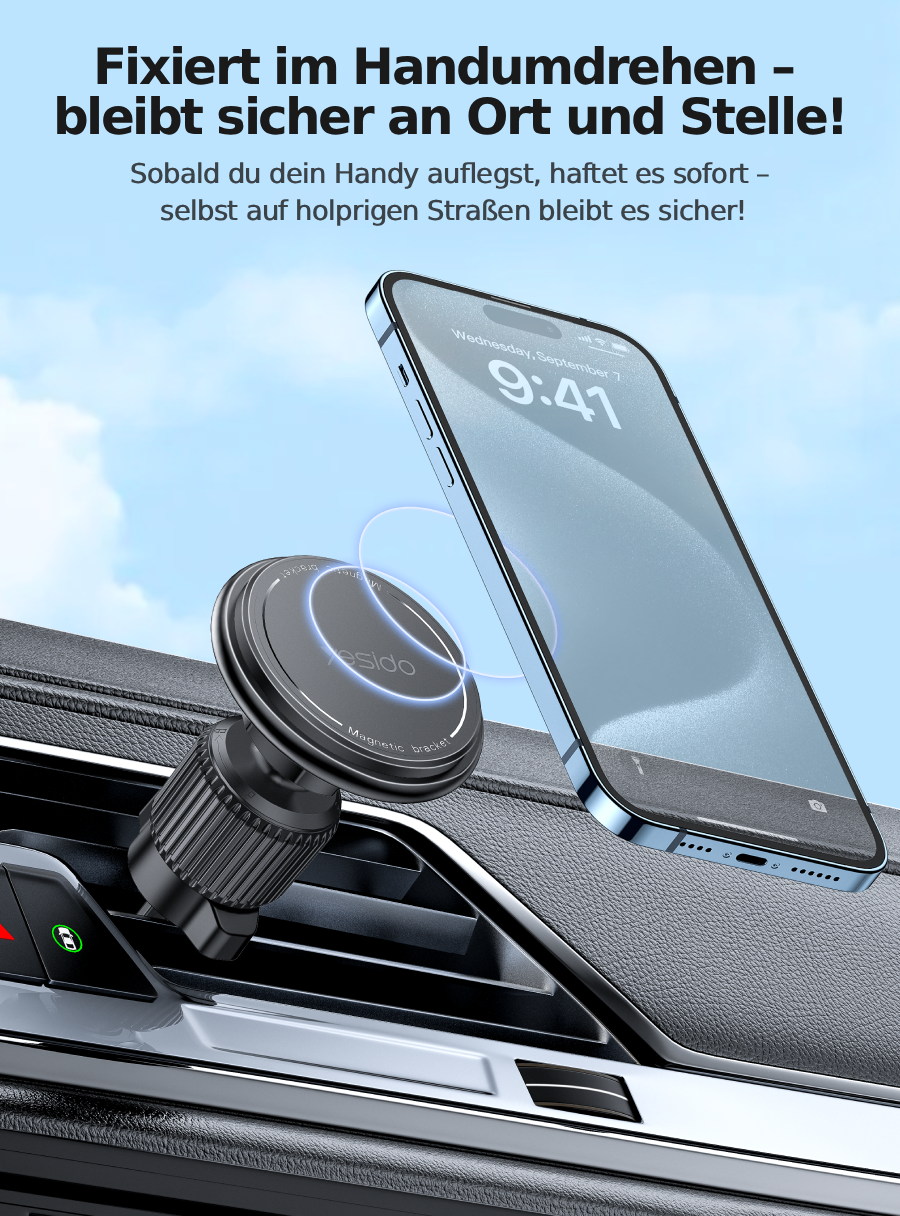Magnetische Handyhalterung Lüftungsgitter – MagSafe kompatibel