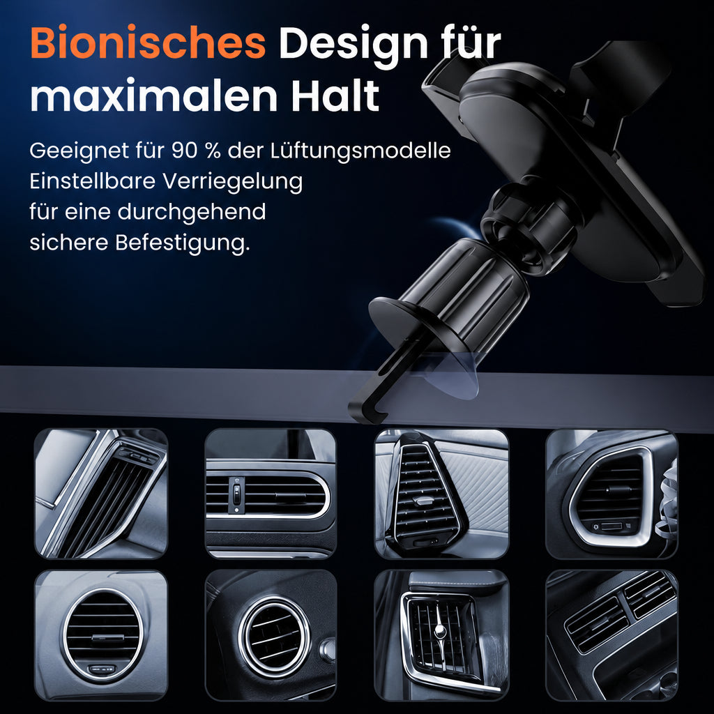 Handyhalterung – Einzigartige Schwerkraftverriegelung, Horizontal &amp; Vertikal
