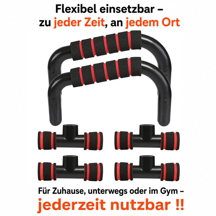 Liegestützgriffe – ergonomisches H-Rahmen Schaumstoffgriffe, rutschfest