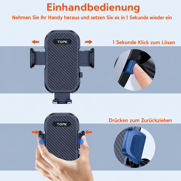 TOPK Handyhalterung Lüftungsgitter – 360° drehbar
