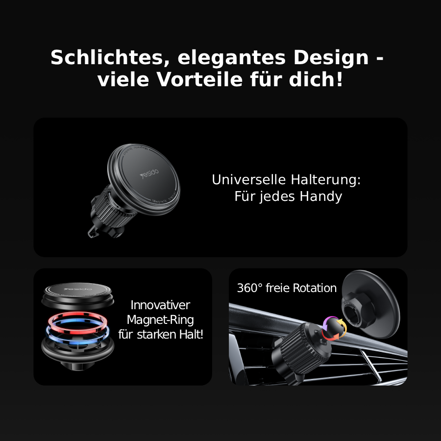 Magnetische Handyhalterung Lüftungsgitter – MagSafe kompatibel