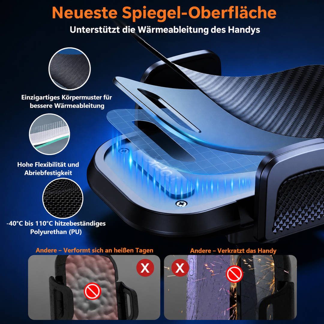 Auto-Handyhalterung Armaturenbrett – starker Nano-Saugnapf, 360° drehbar