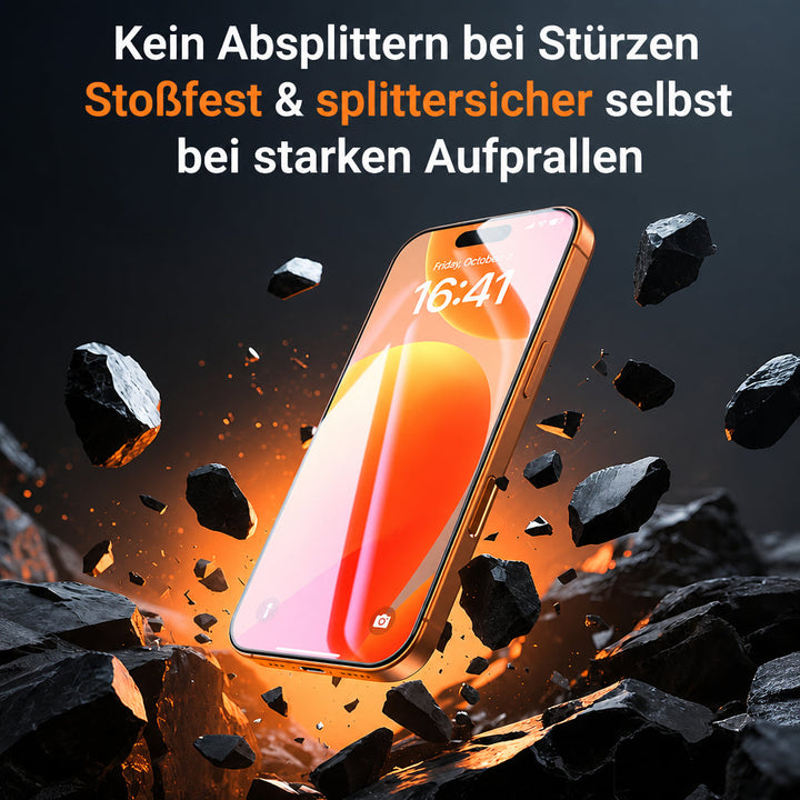 Panzerglas für iPhone 17 / 16 Pro Max – 9H Displayschutz