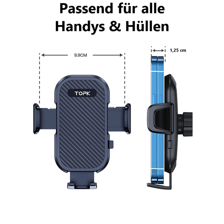 Auto-Handyhalterung Armaturenbrett – starker Nano-Saugnapf, 360° drehbar
