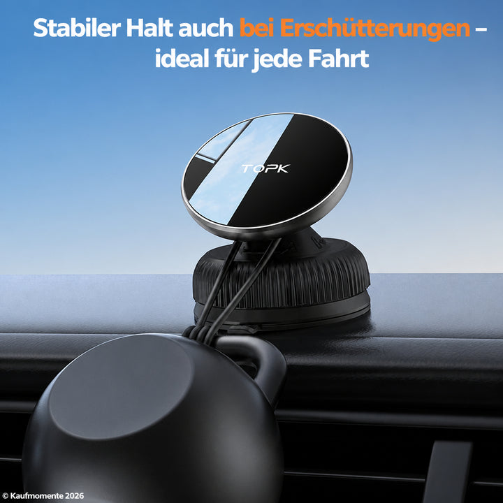 Magnetische Handyhalterung Auto – 20 Magnete, MagSafe-kompatibel, bis 2 kg Tragkraft