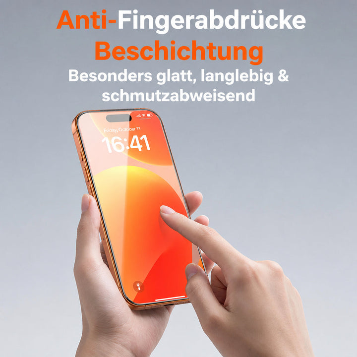 Panzerglas für iPhone 17 / 16 Pro Max – 9H Displayschutz