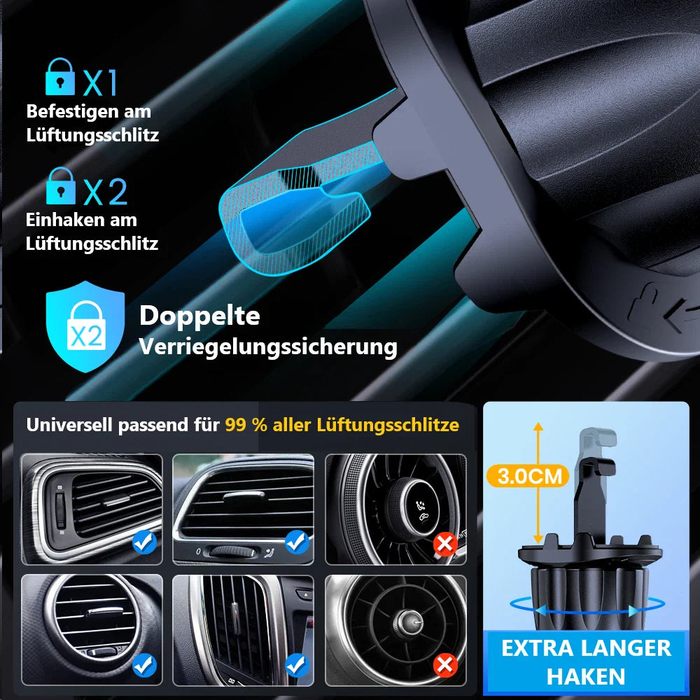 TOPK Handyhalterung Lüftungsgitter – 360° drehbar