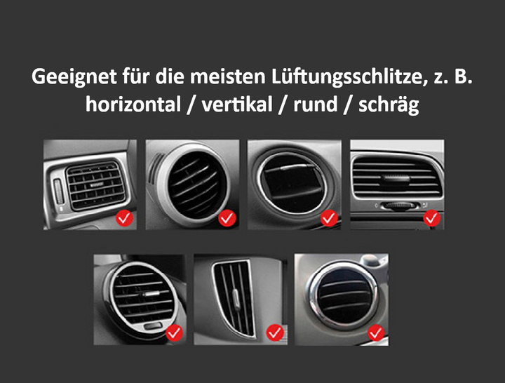 YESIDO Schwerkraft Auto-Handyhalterung aus Aluminium &amp; Glas