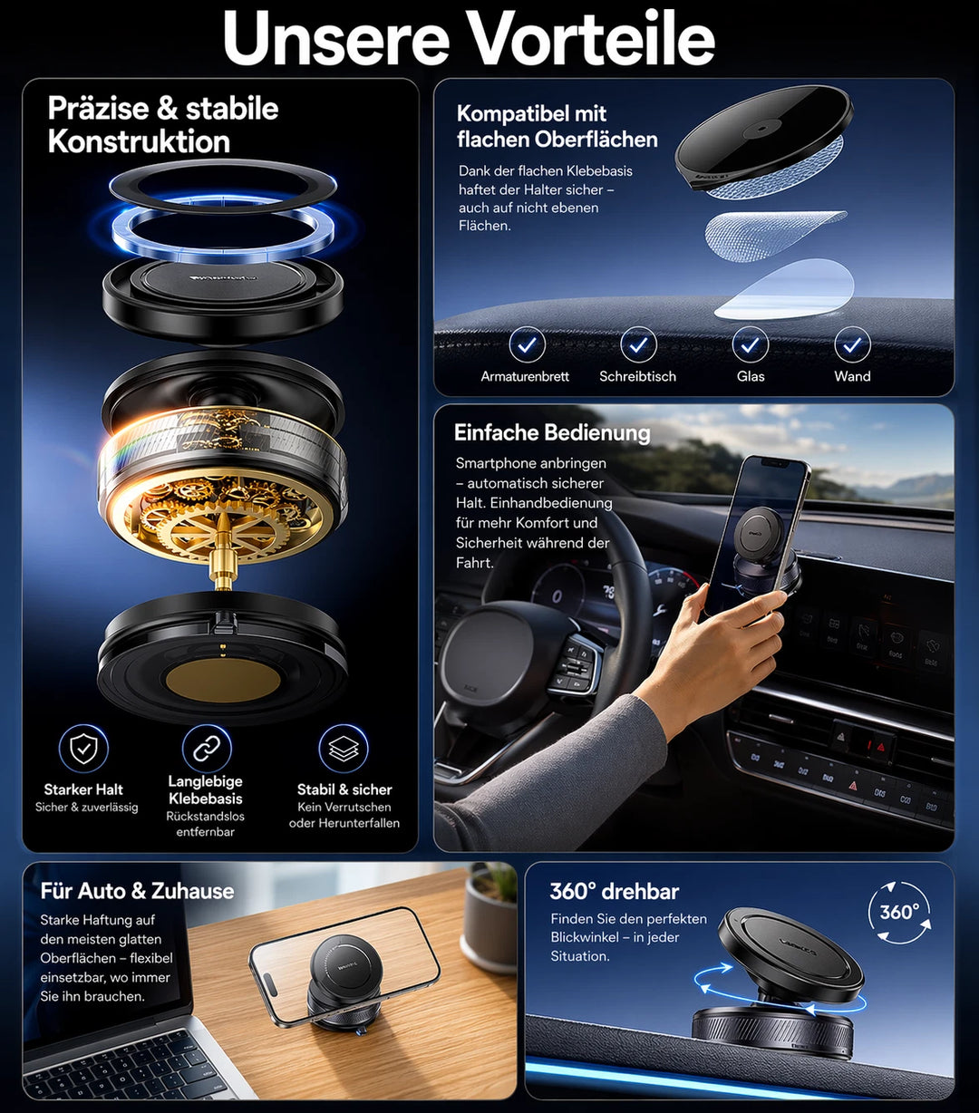 Magnetische Handyhalterung Auto – MagSafe-kompatibel