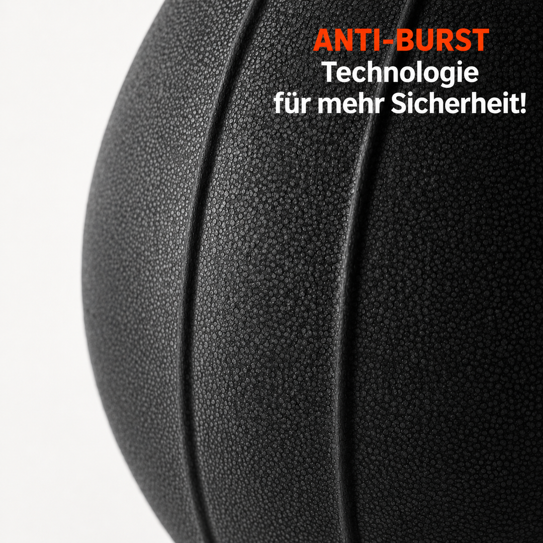 Gymnastikball Anti-Burst – Sitzball für Pilates &amp; Yoga (55/65/75 cm)