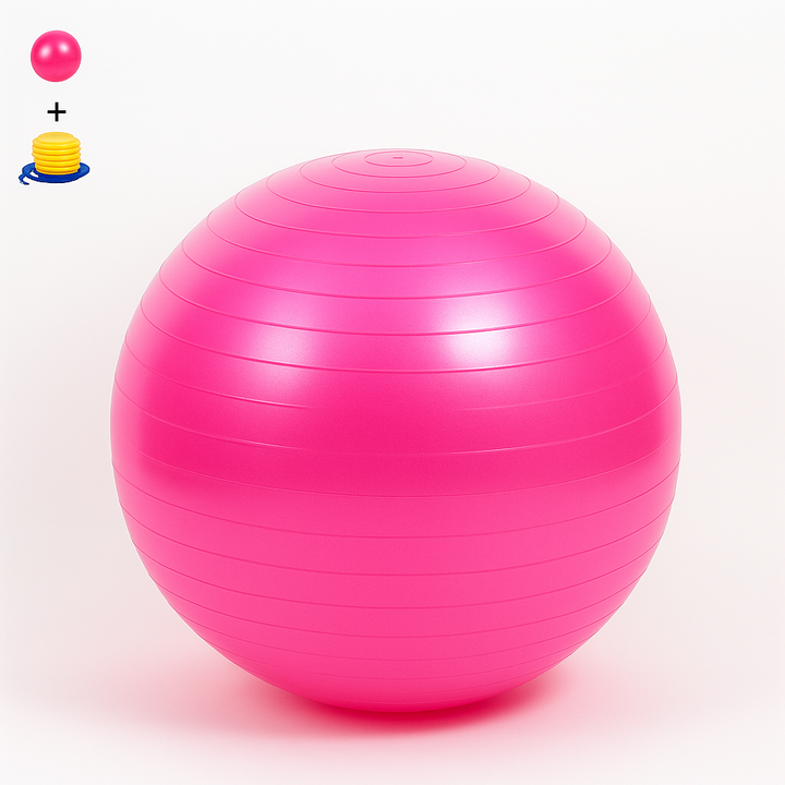 Gymnastikball Fitnessball – 120 kg Belastbarkeit, inkl. Fußpumpe