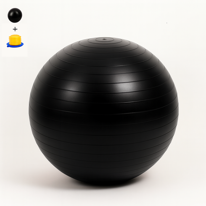 Gymnastikball Fitnessball – 120 kg Belastbarkeit, inkl. Fußpumpe