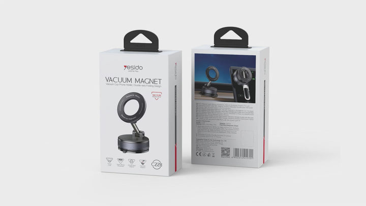 Handyhalterung Metall - Magnetisch – MagSafe-kompatibel, Vakuum-Saugfuß