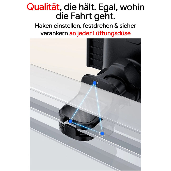 YESIDO Handyhalterung für das Lüftungsgitter in Schwarz – Produktbild 5