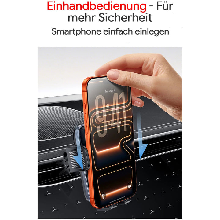 YESIDO Handyhalterung für das Lüftungsgitter in Schwarz – Produktbild 6