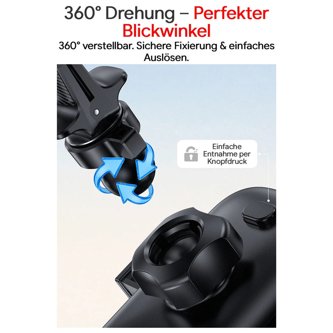 YESIDO Handyhalterung für das Lüftungsgitter in Schwarz – Produktbild 7