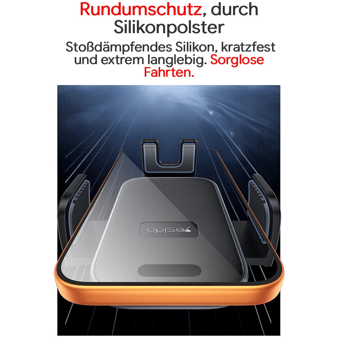 YESIDO Handyhalterung für das Lüftungsgitter in Schwarz – Produktbild 8